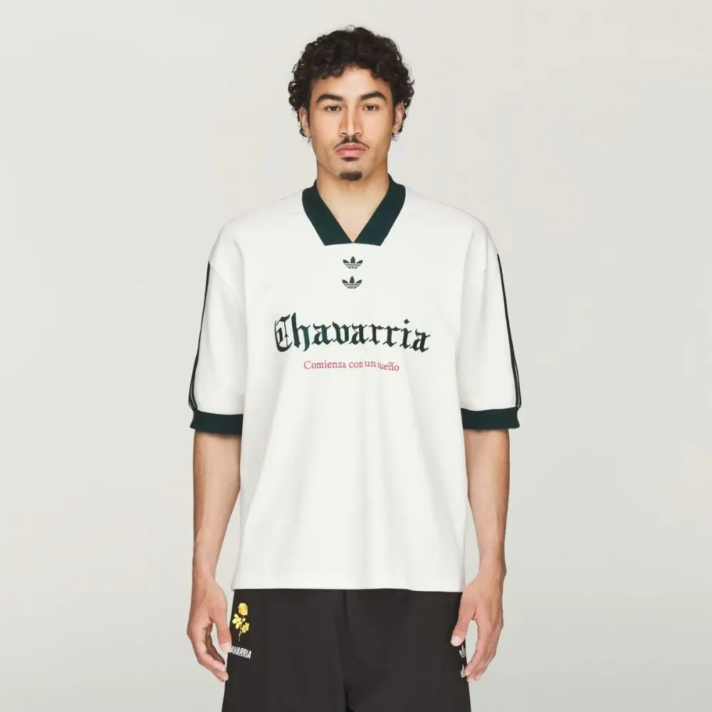  x WILLY CHAVARRIA サッカーTシャツ Willy Chavarria x adidas Camiseta Soccer Off White - Droper