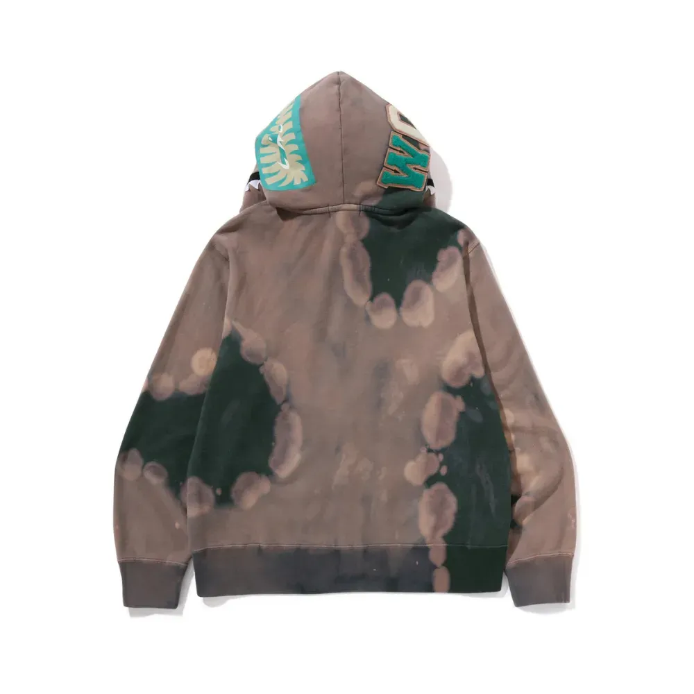 Moletom BAPE Shark Full Zip Hand Dye - Droper