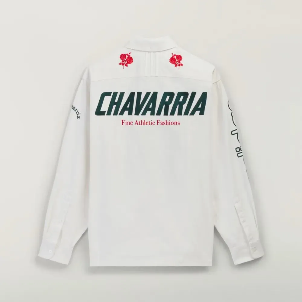 Willy Chavarria x adidas Camisa Button Up Off White - Droper