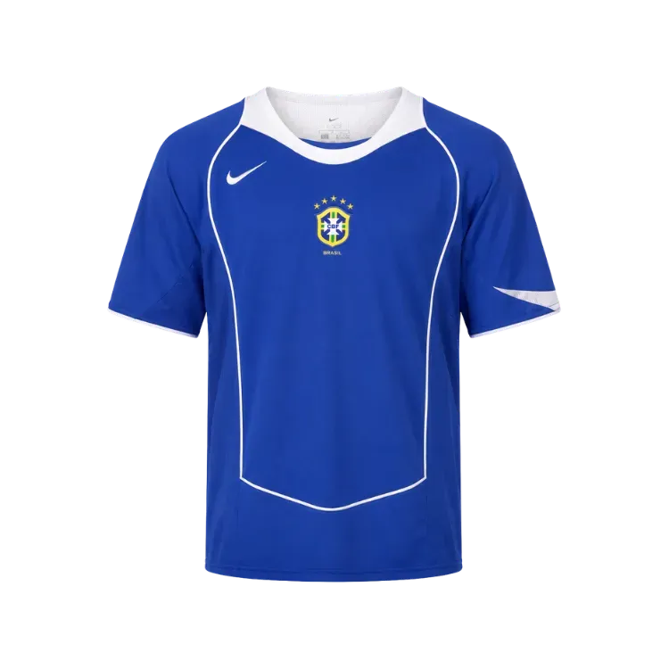 Camiseta Nike Brasil 2004 #9 Ronaldo Blue - Droper