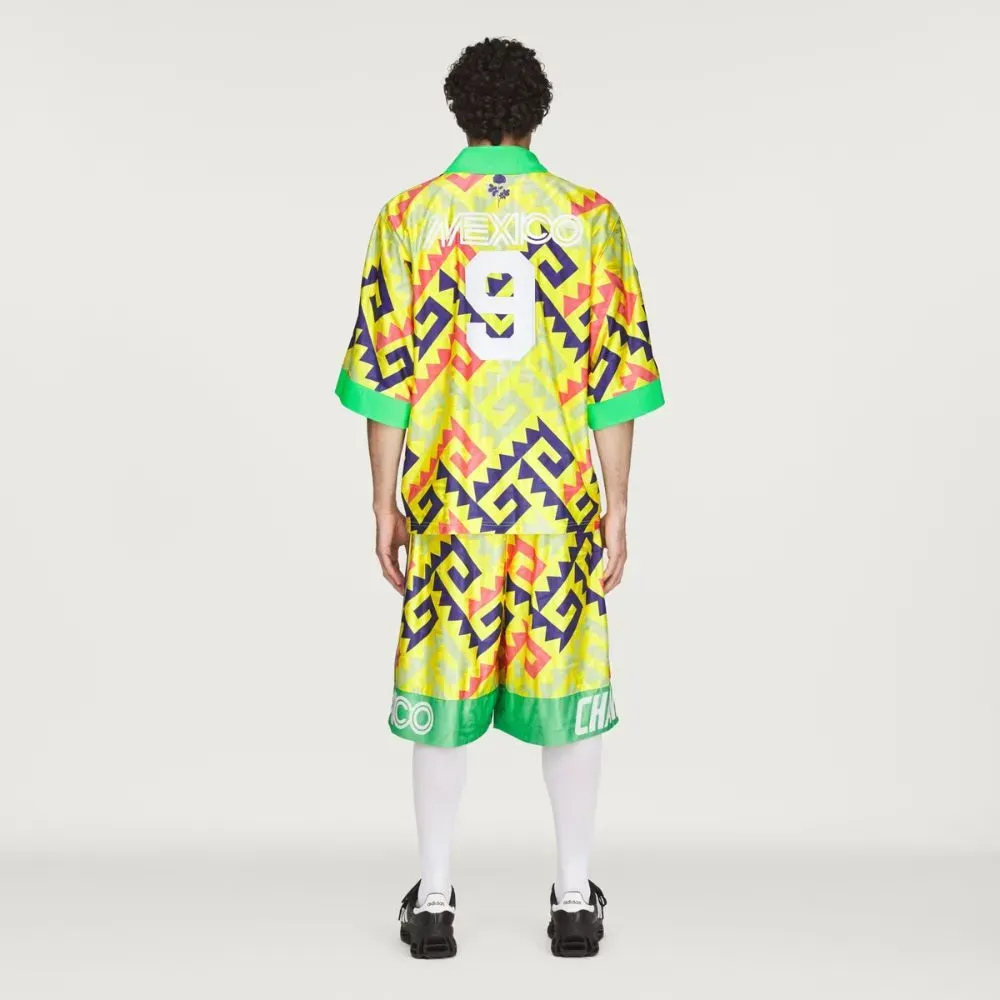 Willy Chavarria x adidas Camisa Jersey AOP Goalkeeper Solar Lemon