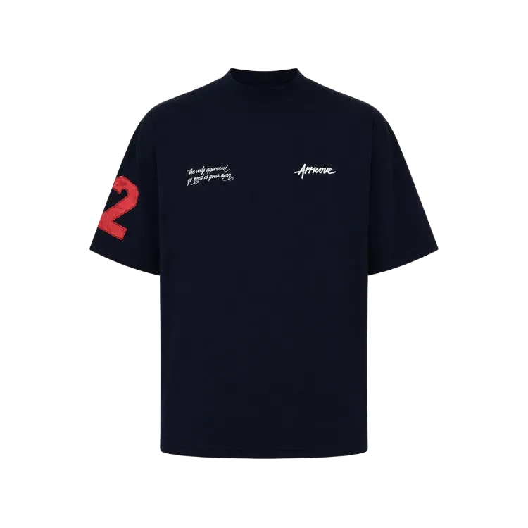 Camiseta Approve Huge Numbers Premium Navy Blue