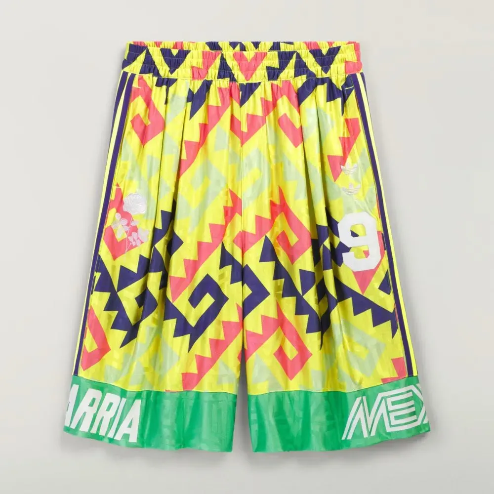 Willy Chavarria x adidas Shorts AOP Goalkeeper Solar Lemon Pure