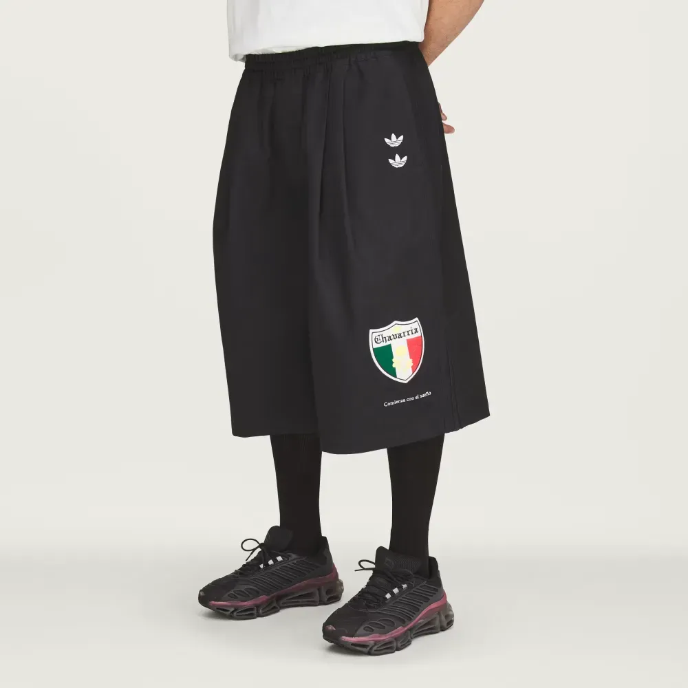 Willy Chavarria x adidas Shorts Long Twill Black - Droper