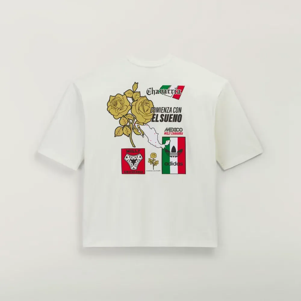 Willy Chavarria x adidas Camiseta Graphic Off White - Droper