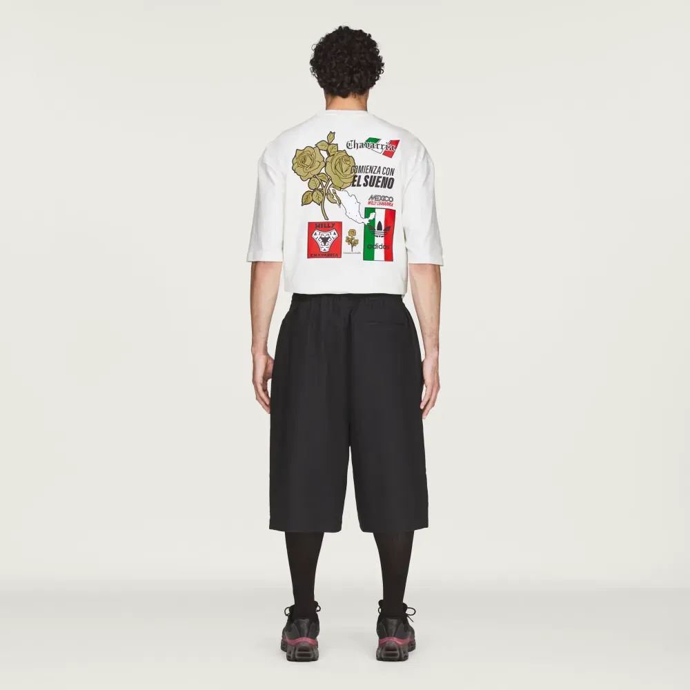 Willy Chavarria x adidas Shorts Long Twill Black - Droper