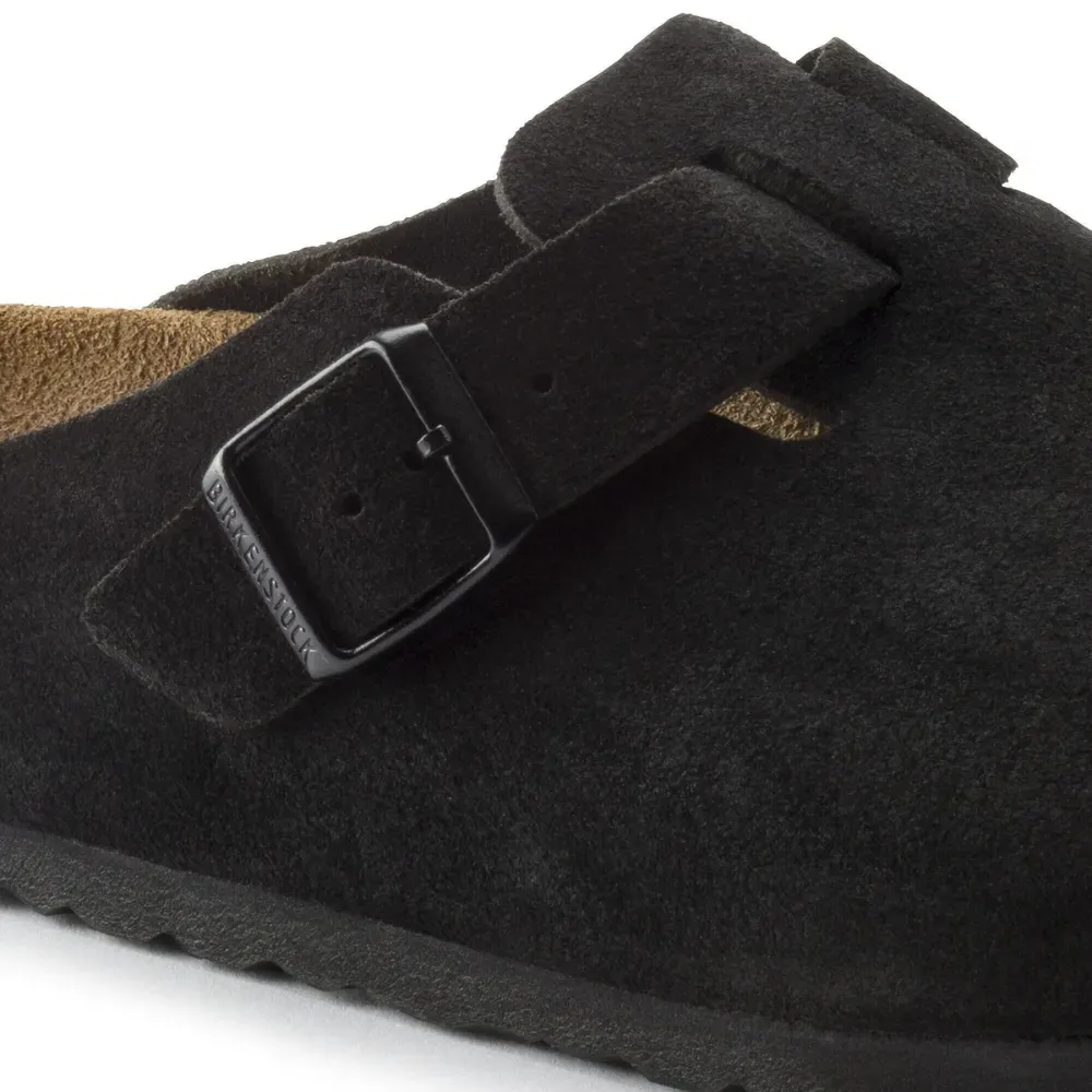 Birkenstock Boston Soft Footbed Suede Black foto 3