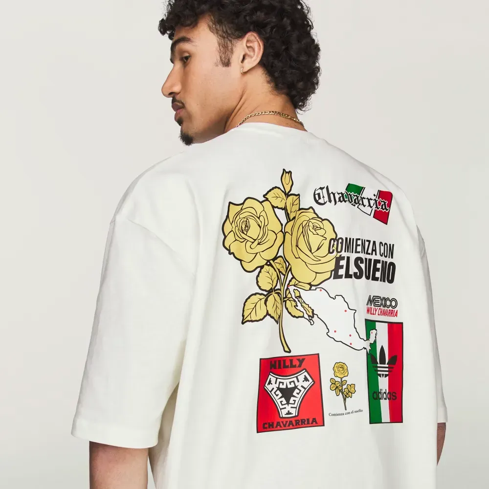 Willy Chavarria x adidas Camiseta Graphic Off White - Droper
