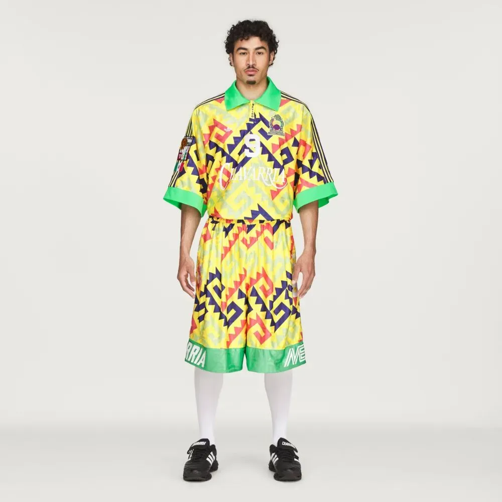 Willy Chavarria x adidas Shorts AOP Goalkeeper Solar Lemon Pure