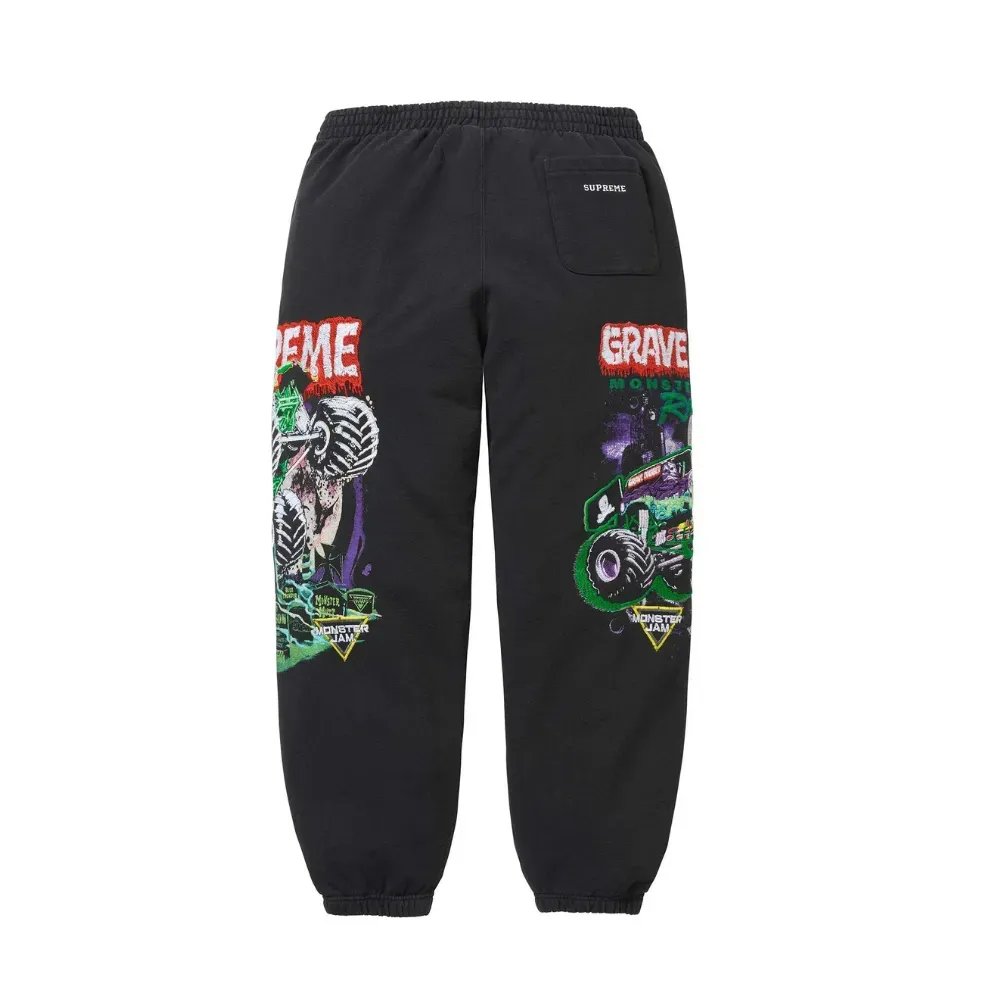 Calça Supreme Grave Digger Black SS26-W16 foto 1