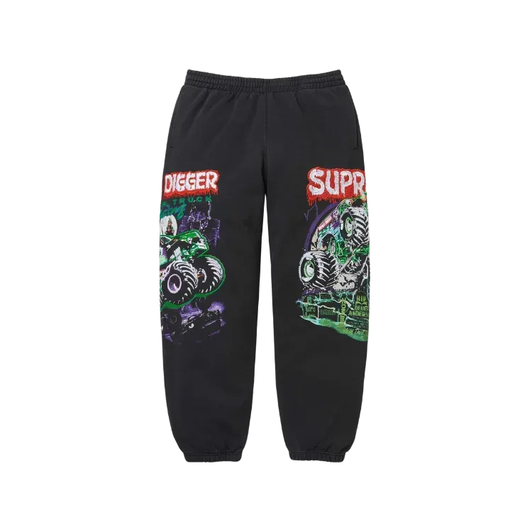Calça Supreme Grave Digger Black SS26-W16