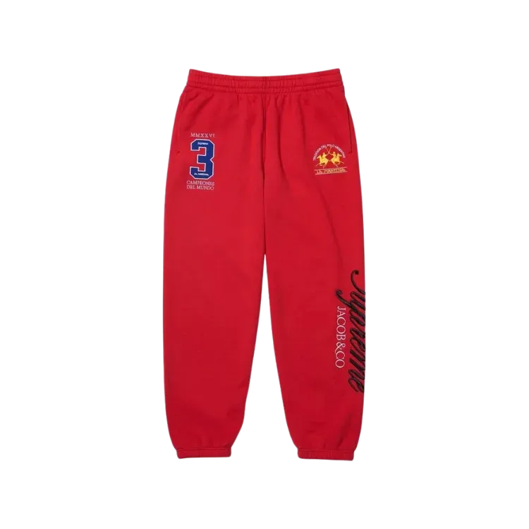 La Martina x Supreme Calça Red SS26-W16