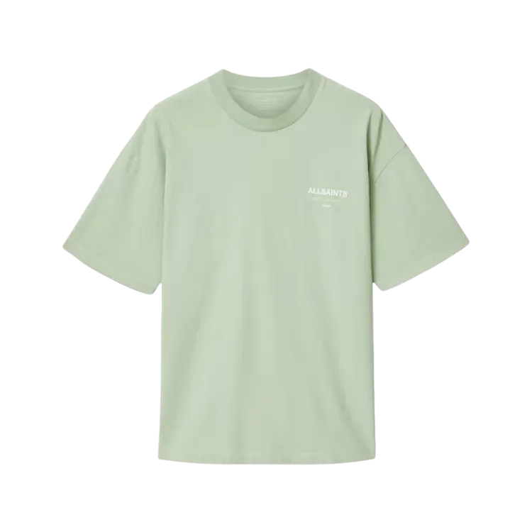 Camiseta AllSaints Underground Oversized Celadon Green