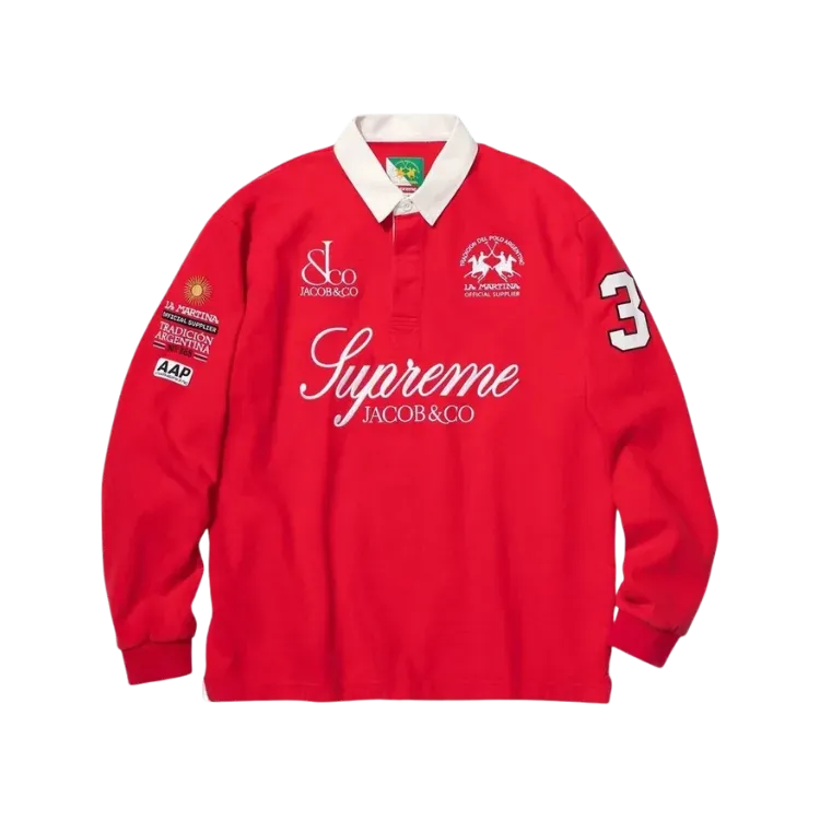 La Martina x Jacob & Co x Supreme Moletom Zip Up Navy SS26-W16