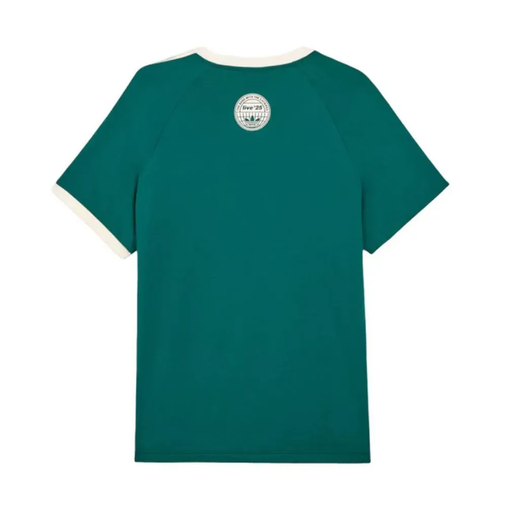 未使用 POST O'ALLS No.1 Shirt stripe green Oasis x adidas Camiseta Three Stripe Collegiate Green Cream White