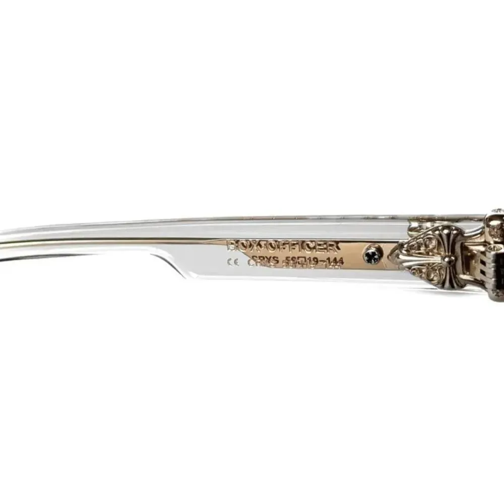 Óculos Chrome Hearts Box Officer Clear - Droper