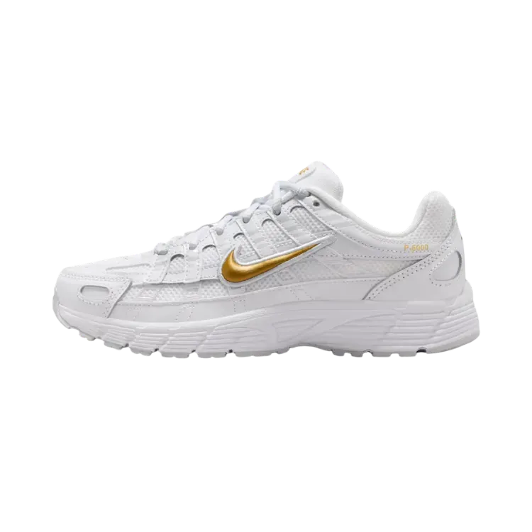 Nike P-6000 GS White Pure Platinum Metallic Gold