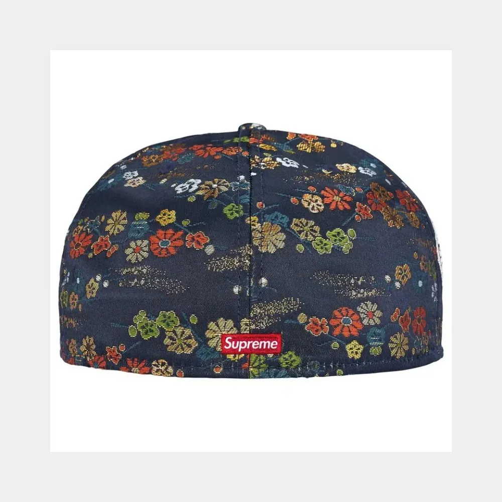 Supreme Floral Jacquard New Era® New Era x Supreme Boné Floral Jacquard Navy SS26-W16 - Droper