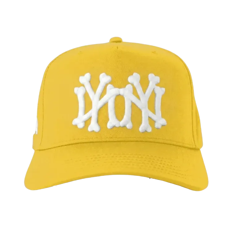 Boné oMA Studios NY NY Bones Curved Brim Yellow