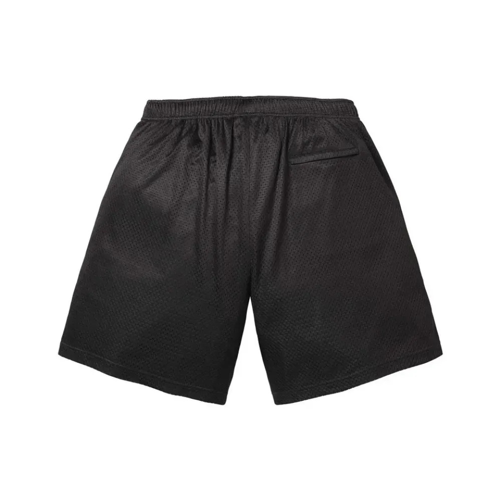 Short Supreme Rhinestone Mesh Black SS26-W16 - Droper