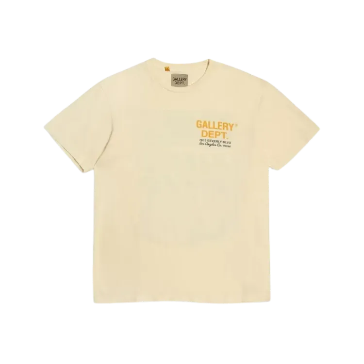Camiseta Gallery Dept. Drive Thru Boxy Fit Cream - Droper
