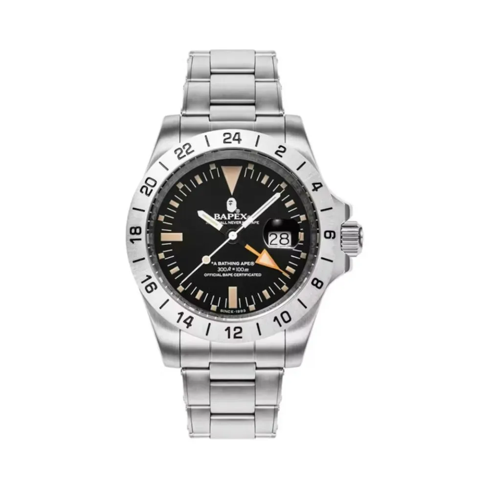 Relógio BAPE A Bathing Ape Type 6 Bapex Silver - Droper
