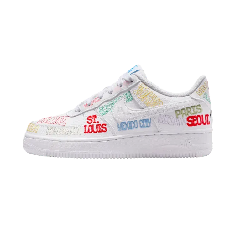 Nike Air Force 1 Low GS World Tour White