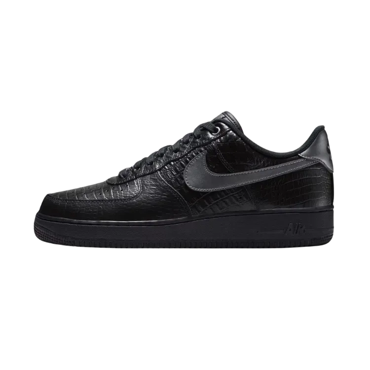 Nike Air Force 1 Low Triple Black Croc