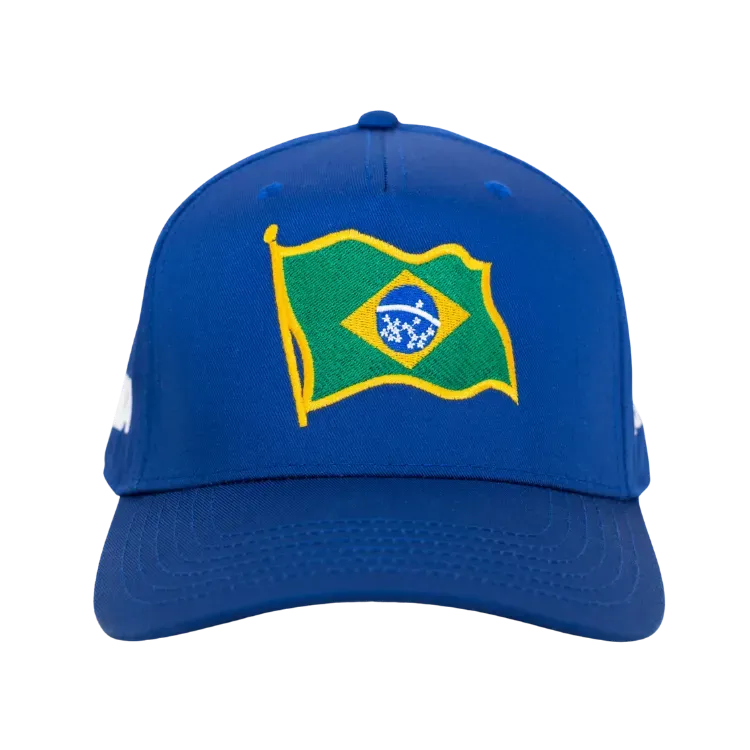 Boné oMA Studios Brasil Flag Curved Brim Blue