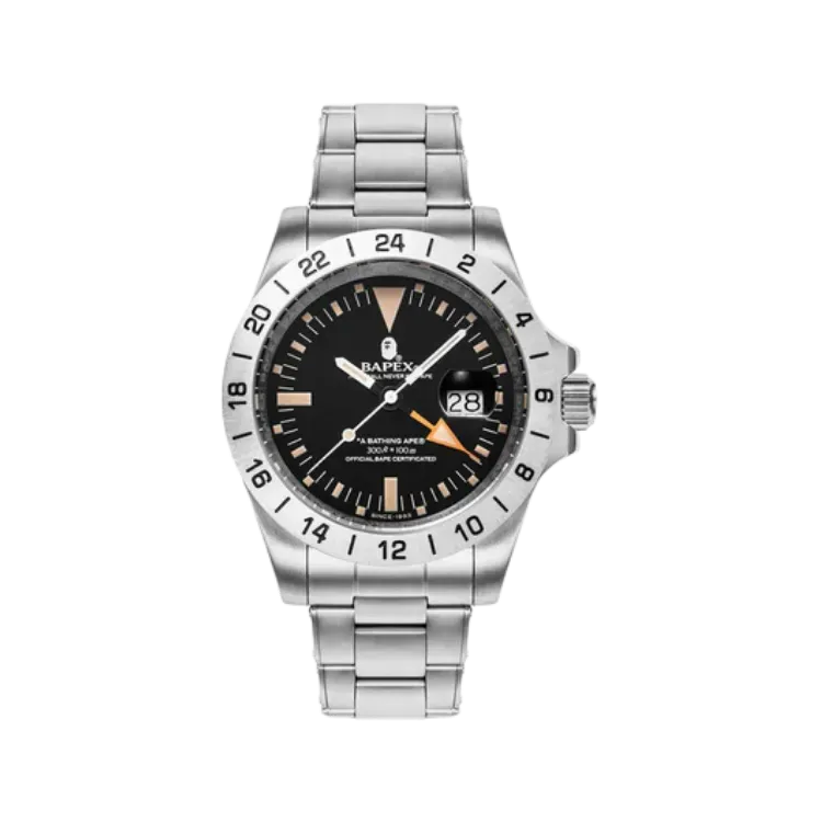 Relógio BAPE A Bathing Ape Type 6 Bapex Silver - Droper