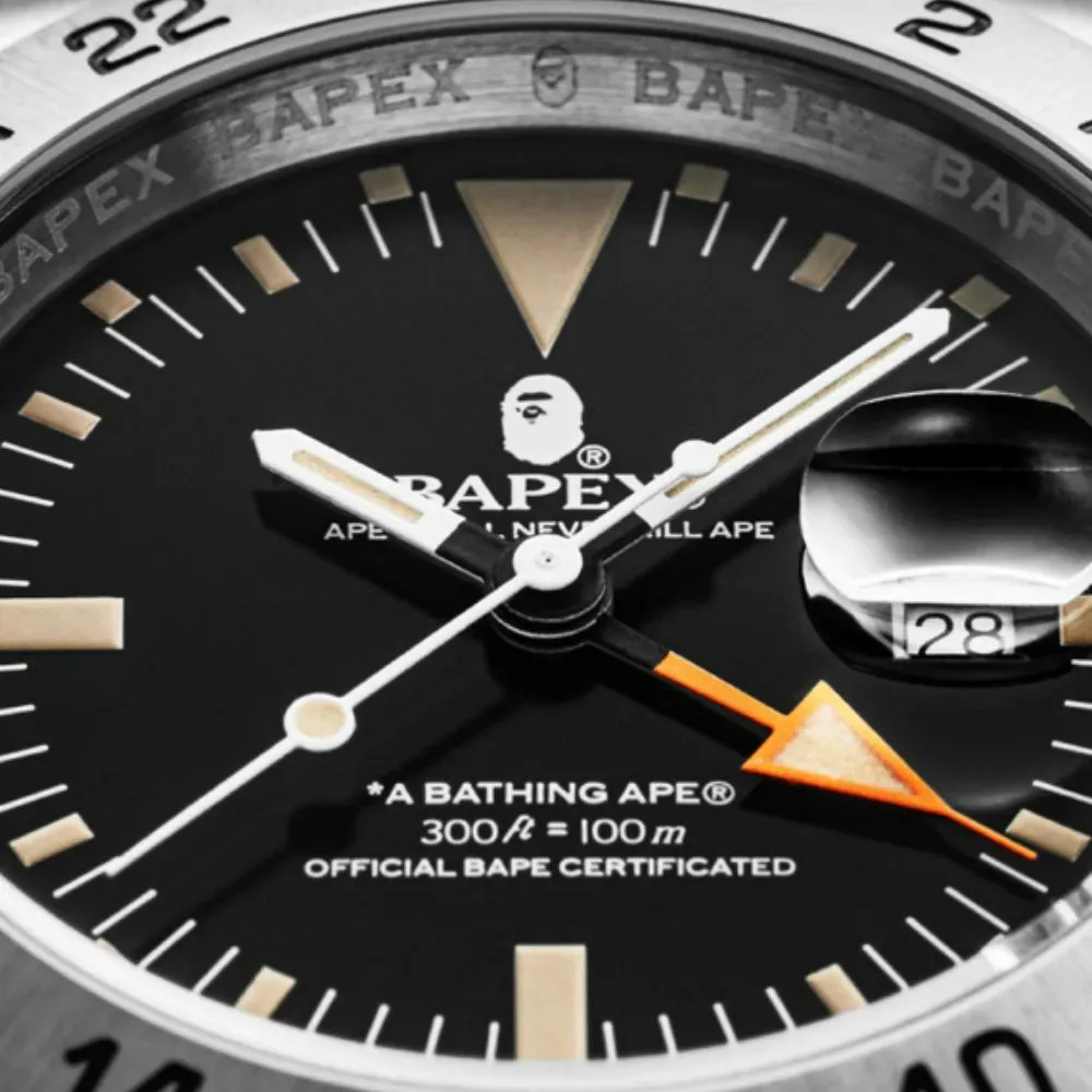 Relógio BAPE A Bathing Ape Type 6 Bapex Silver - Droper