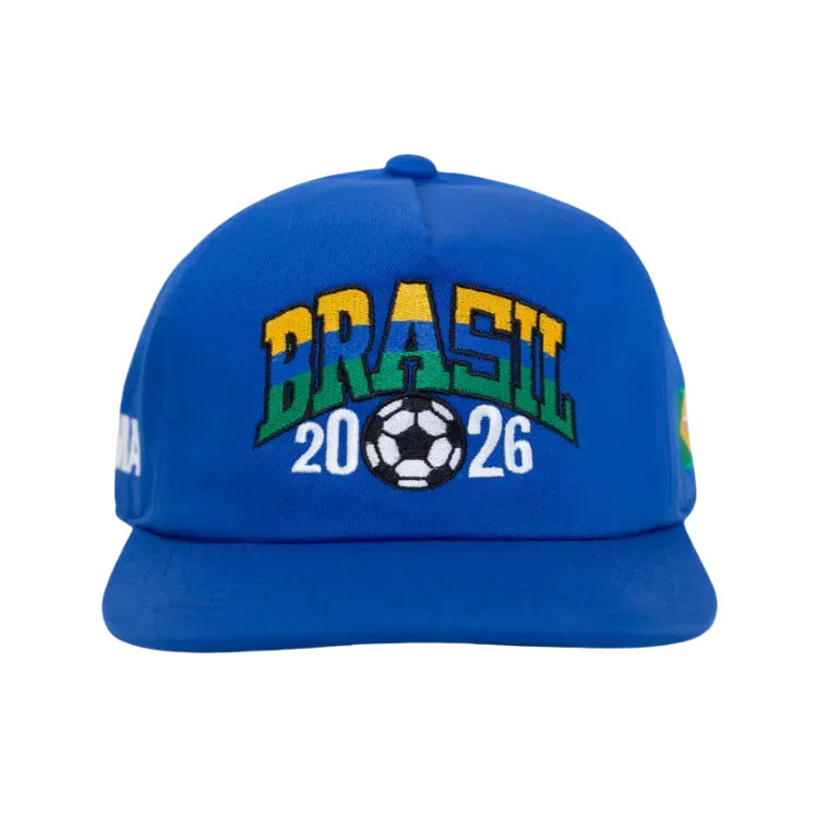 Boné oMA Studios Brasil Retro WC 2026 Blue