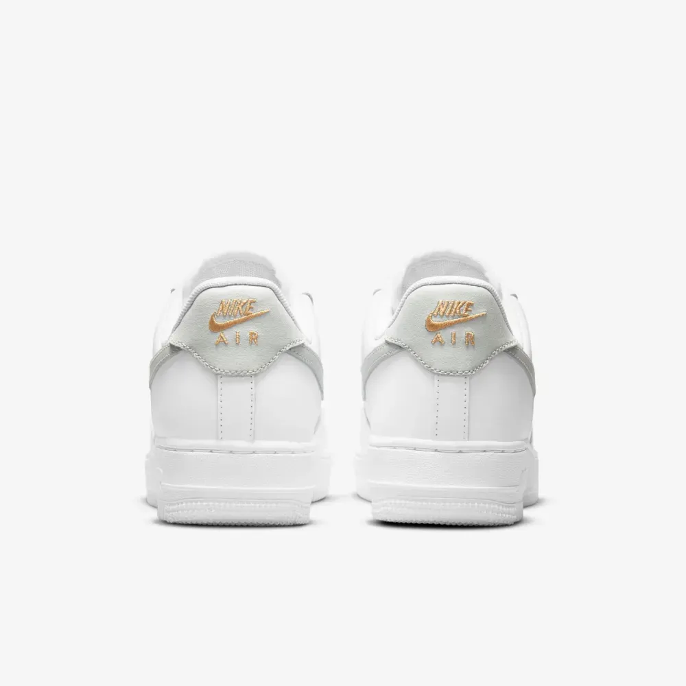 Nike Air Force 1 Low White Grey Gold Feminino - Droper