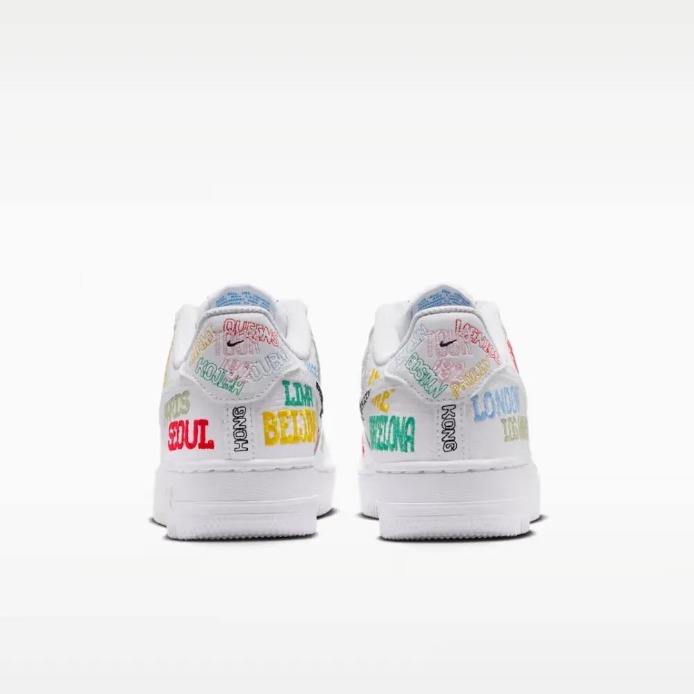 Nike Air Force 1 Low GS World Tour White - Droper