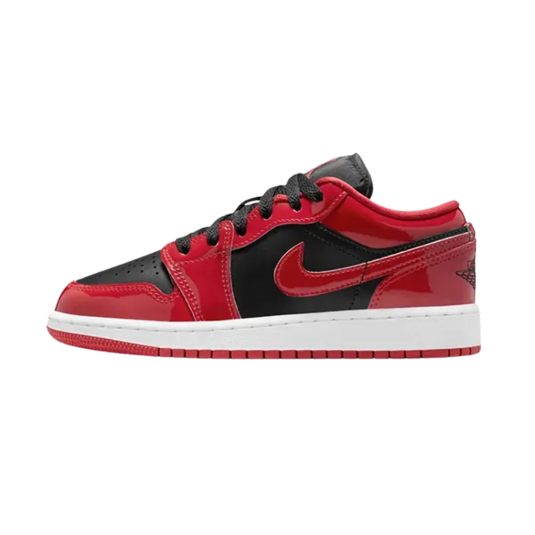 Air Jordan 1 Low Se Black Red Infantil