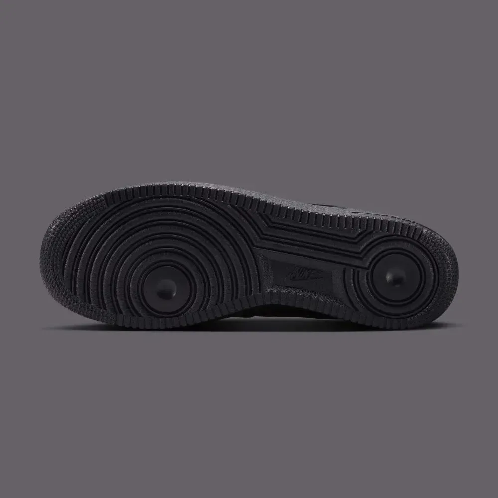 Nike Air Force 1 Low Triple Black Croc - Droper