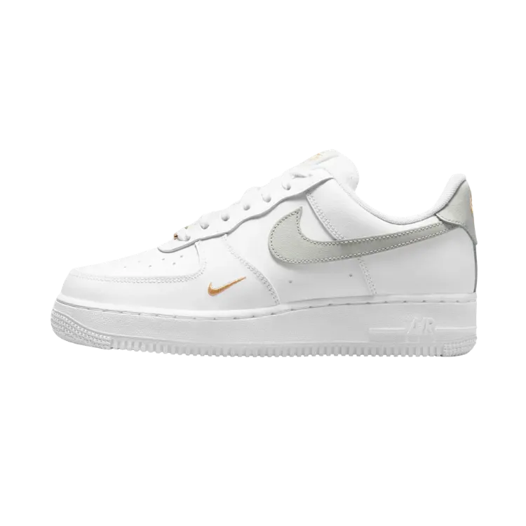 Nike Air Force 1 Low White Grey Gold Feminino - Droper