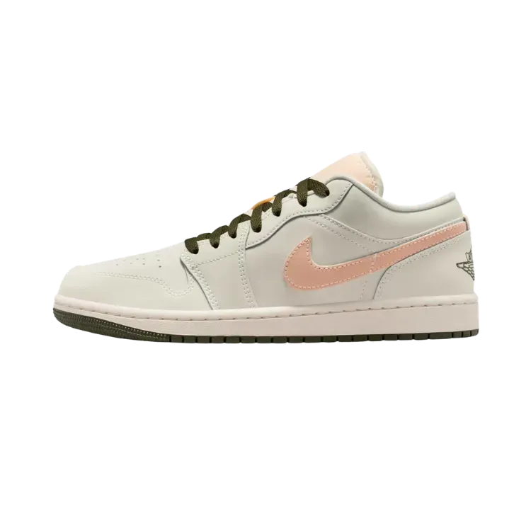 Air Jordan 1 Low Sail Crimson Tint Khaki
