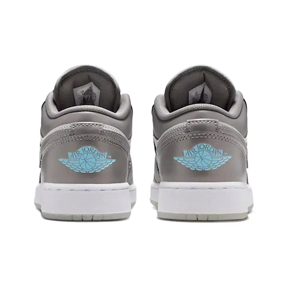 Air Jordan 1 Low Se Grey White Infantil - Droper