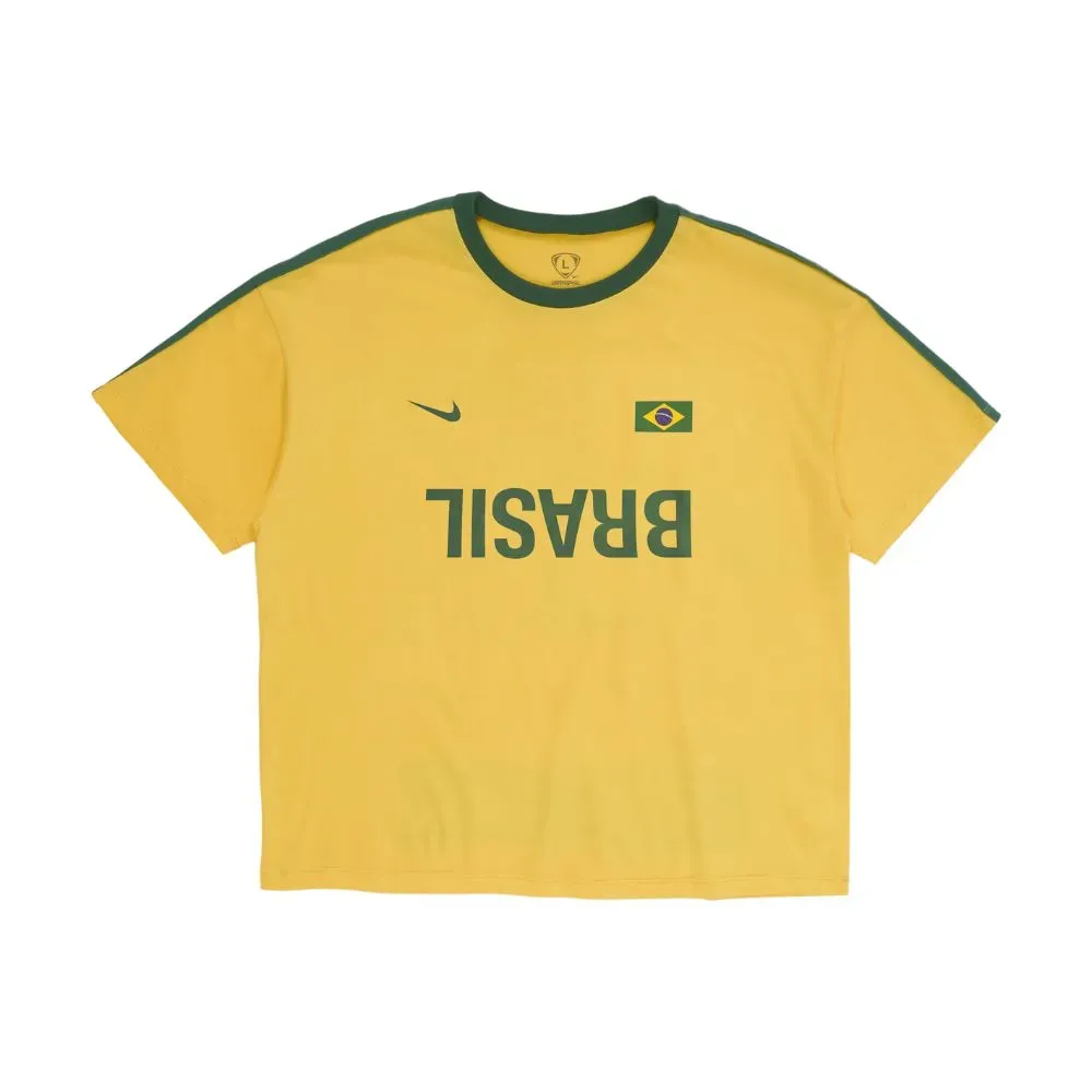 Total 90 ショートスリーブ サッカートップ CACTUS JACK Cactus Jack x Nike Camiseta Brasil Total 90 Yellow - Droper