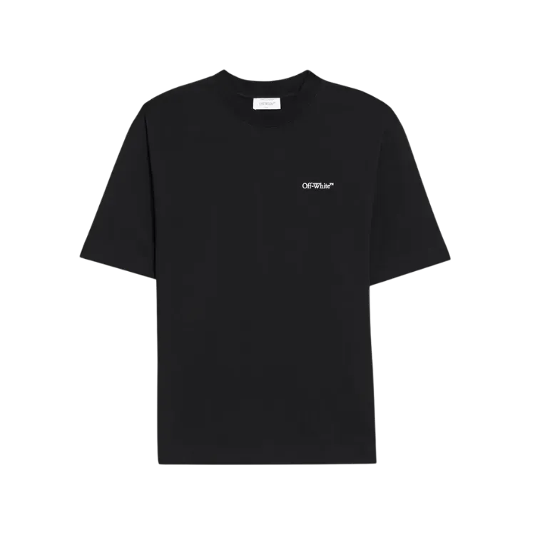Camiseta Off-White Printed Cotton Jersey Black