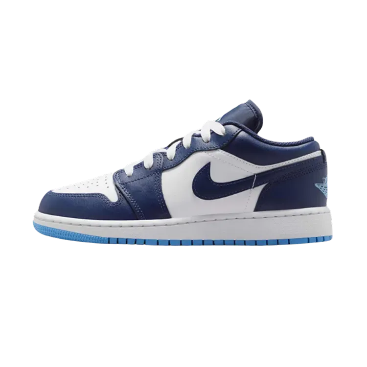 Air Jordan 1 Low Midnight Navy White University Blue Infantil
