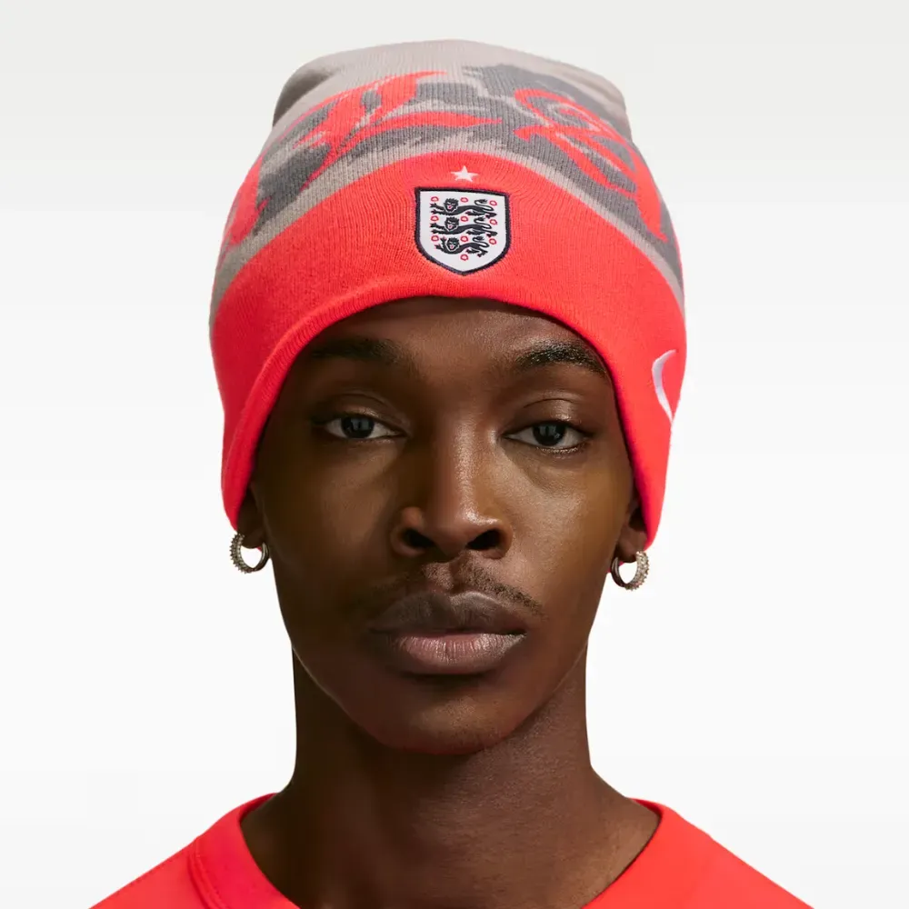 帽子 Nike x PALACE X2 World Cup Uncuffed England x Palace x Nike Touca Uncuffed Pewter Grey - Droper