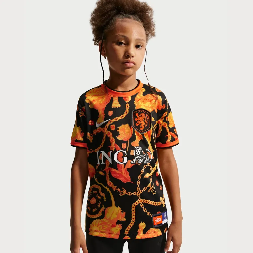 Netherlands x Patta x Nike Camiseta Academy Pro Junior Orange - Droper