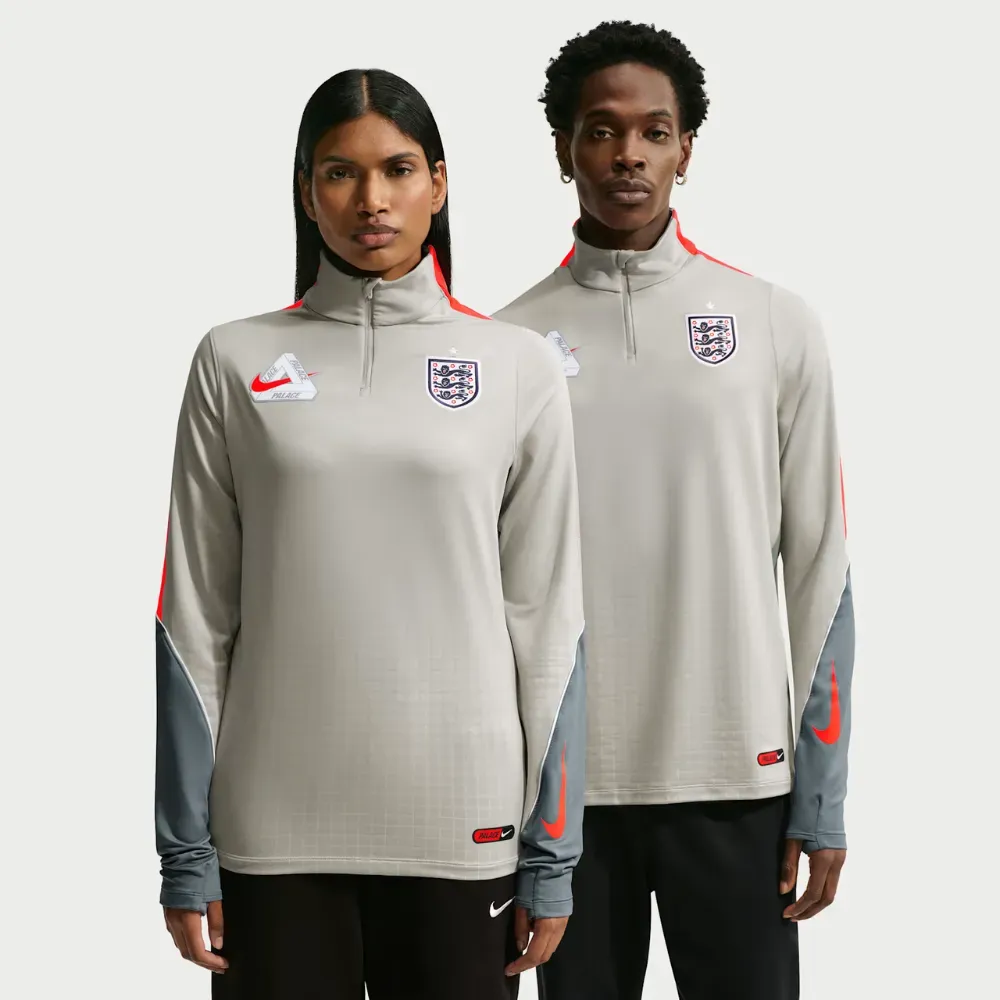 England x Palace x Nike Camiseta Long Sleeve Strike Drill Pewter