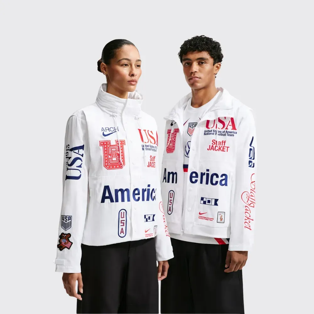 USA x V.A.A. x Nike Jaqueta Staff White - Droper