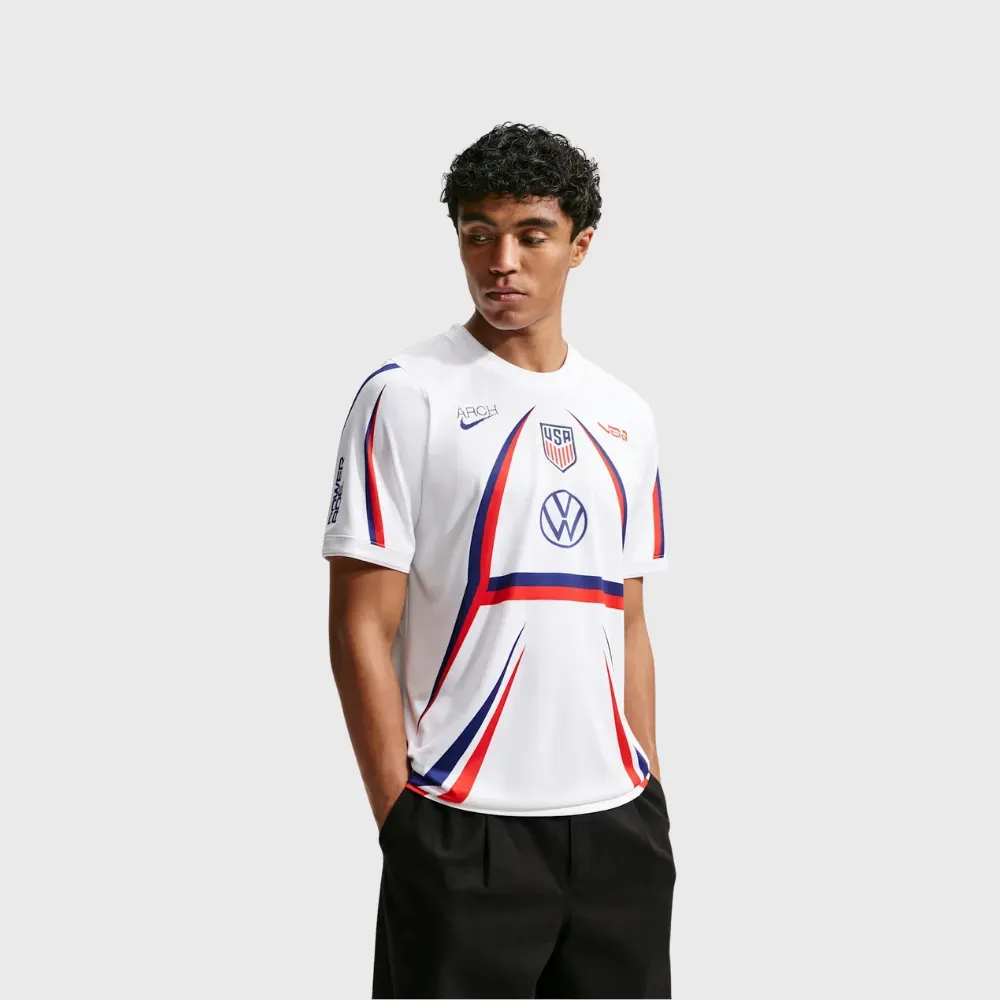 S　NIKE X2　V.A.A. サッカーシャツ　ゲームシャツ USA USA x V.A.A. x Nike Camiseta Academy Pro White - Droper