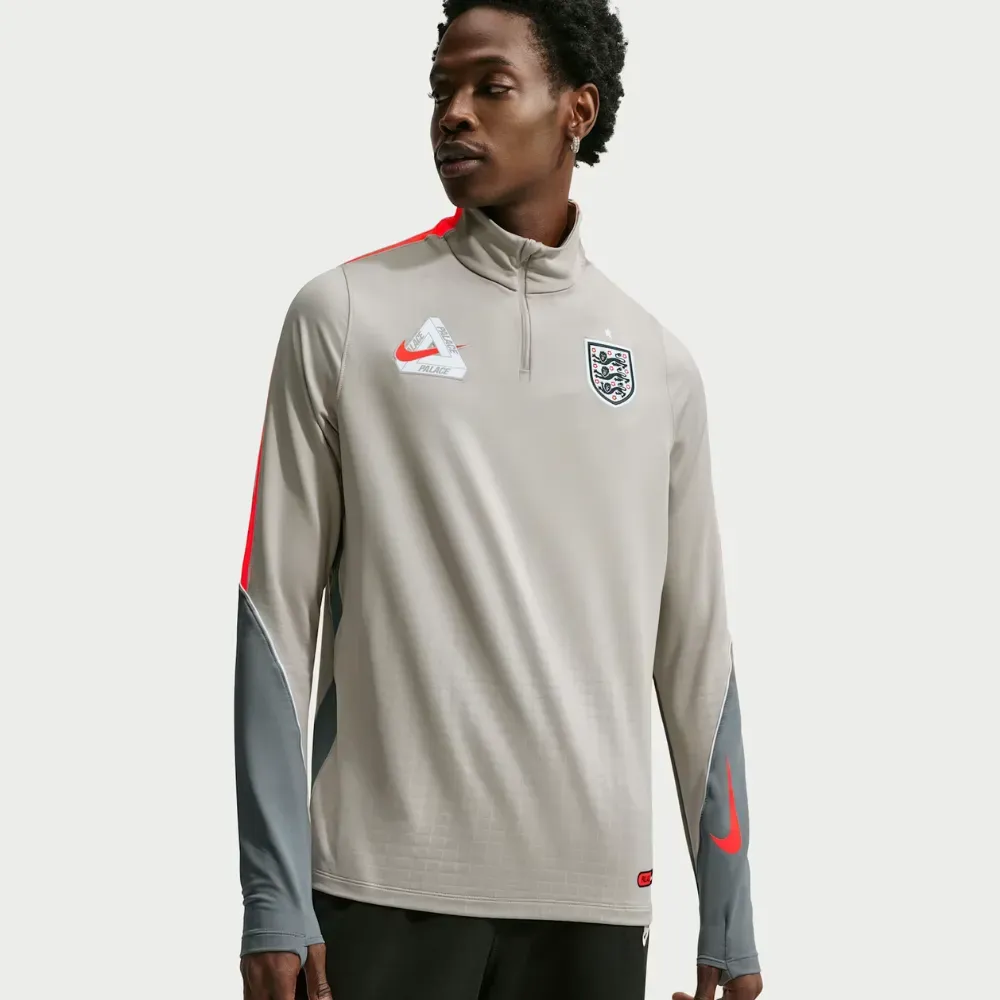 England x Palace x Nike Camiseta Long Sleeve Strike Drill Pewter