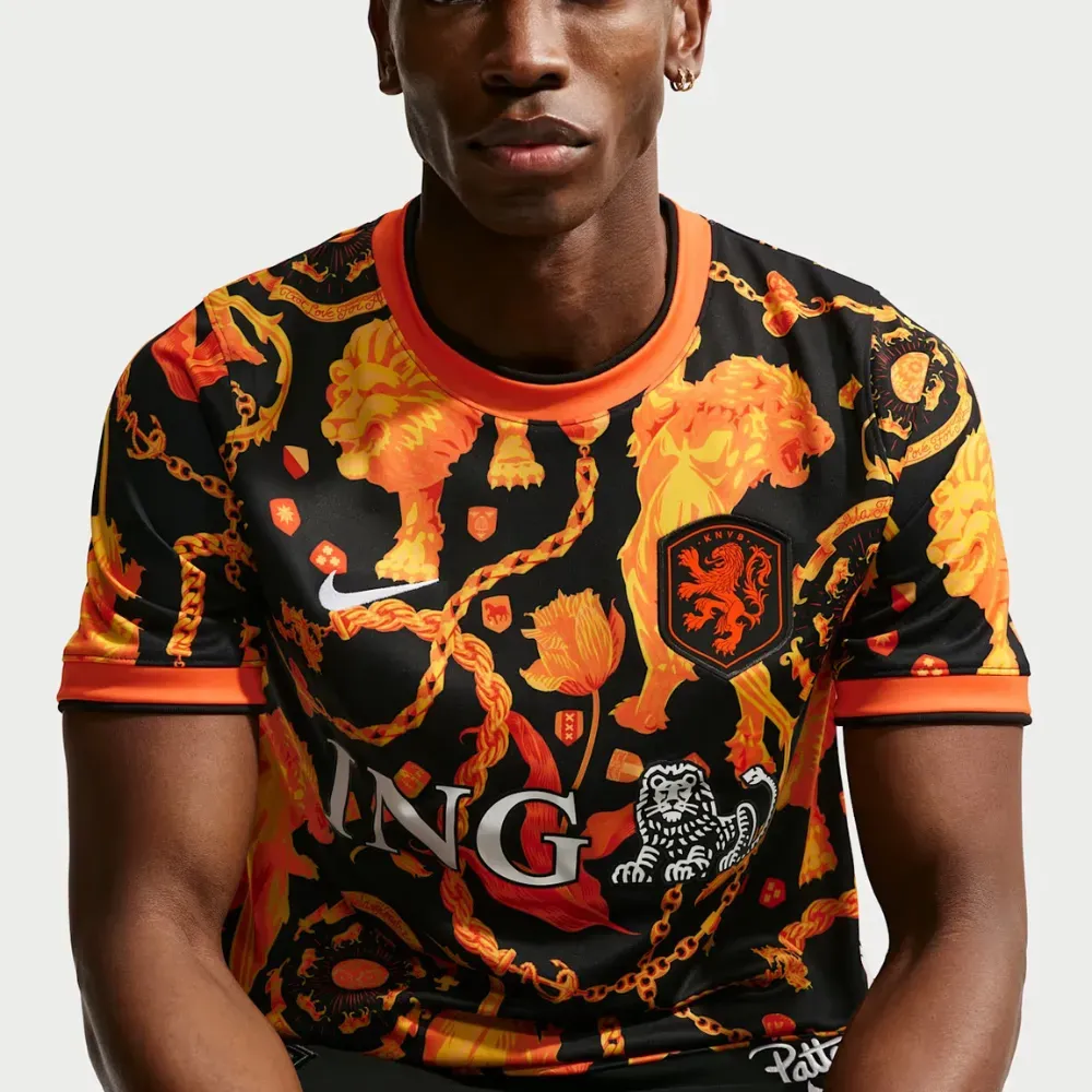 Netherlands x Patta x Nike Camiseta Academy Pro Orange - Droper