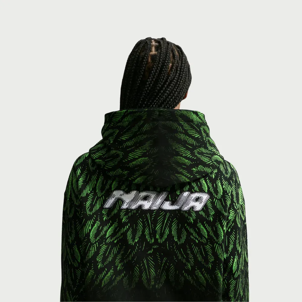 Nigeria x Slawn x Nike Moletom Fleece Hoodie Green foto 2